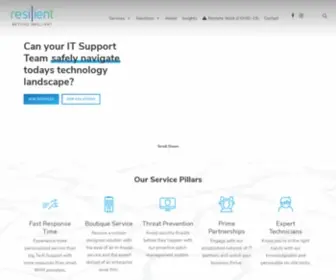 Resilientit.ca(Metro Vancouver Managed IT Experts) Screenshot