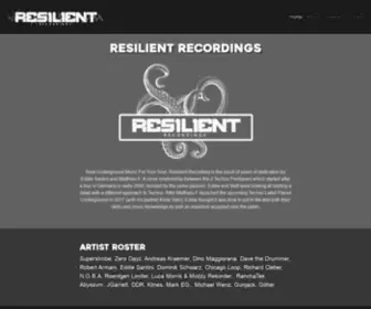 Resilientrecordings.com(RESILIENT RECORDINGS) Screenshot