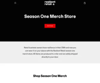 Resilientretail.shop(Resilient Retail Merch Store) Screenshot