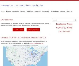 Resilientsocieties.org(Foundation for Resilient Societies) Screenshot