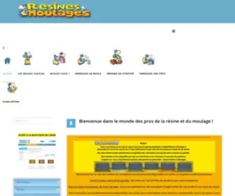 Resines-ET-Moulages.com(Résines) Screenshot