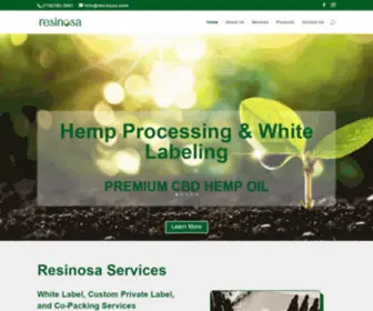 Resinosa.com(Premium CBD Hemp Oil) Screenshot