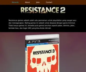 Resistance-Game.com(Resistance Game Official Resmi IndonesiaResistance Game Official Resmi Indonesia) Screenshot