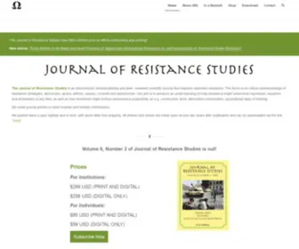 Resistance-Journal.org(Journal of Resistance Studies) Screenshot