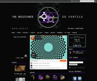 Resistance2010.com(THE OFFICIAL RESISTANCE) Screenshot