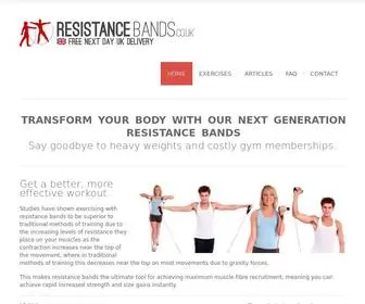 Resistancebands.co.uk(UK Based) Screenshot