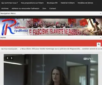 Resistancerepublicaine.com(Résistance) Screenshot