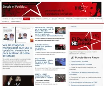 Resistenciahonduras.net(Frente Nacional de Resistencia Popular) Screenshot
