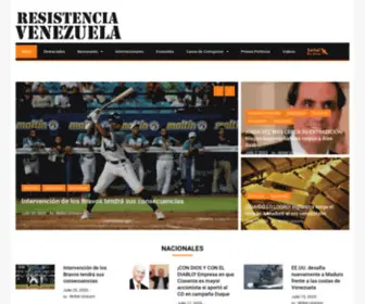 Resistenciav58.com(Resistencia Venezuela ¡NOTICIAS REBELDES) Screenshot