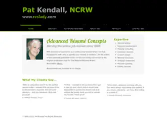 Reslady.com(Advanced Resume Concepts by Pat Kendall) Screenshot