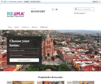 Resma.me(Bienvenido a Real Estate San Miguel de Allende Home) Screenshot