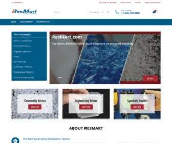 Resmart.com(Plastic Resin Supplier & Distribution Company) Screenshot