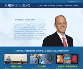 Resnikdentalimplants.com(Dental Implants in Pittsburgh PA) Screenshot