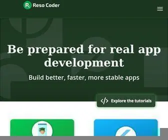 Resocoder.com(Reso Coder) Screenshot