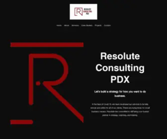 Resoluteconsultingpdx.com(Business Consulting) Screenshot