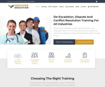 Resolutioneducation.com.au(Conflict Resolution) Screenshot