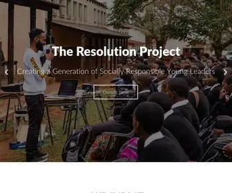 Resolutionproject.org(The Resolution Project) Screenshot