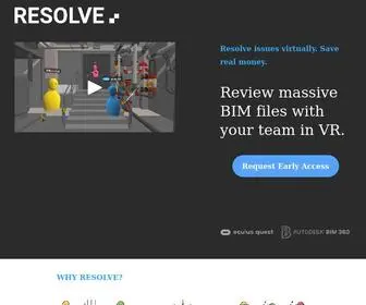 Resolvebim.com(Virtual Collaboration for Complex BIM) Screenshot