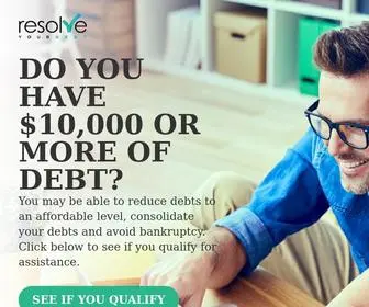 Resolveyourdebt.com.au(Resolve Your Debt and Take Control of Your Life) Screenshot