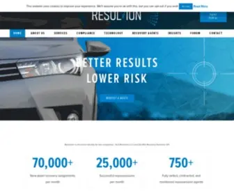 Resolvion.com(National Skip Trace & Repossession Management Services) Screenshot