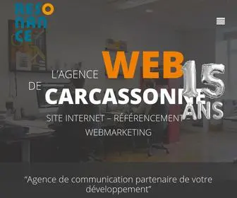 Resonancecommunication.com(Création graphique) Screenshot