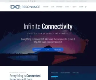 Resonance.is(Resonance Science Foundation is a global research and education non) Screenshot
