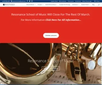 Resonanceschoolofmusic.com(Music Lessons) Screenshot