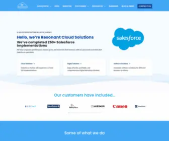 Resonantcloudsolutions.com(Salesforce & Technology Agency) Screenshot