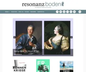 Resonanzboden.com(Resonanzboden ist der Blog der Ullstein Buchverlage) Screenshot