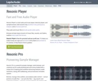 Resonic.at(A fast audio player and sample manager) Screenshot