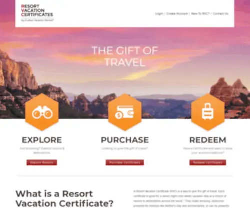 Resortcerts.co.uk(Resort Vacation Certificates) Screenshot