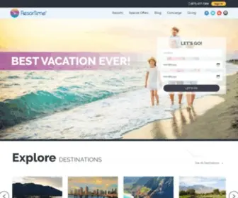 Resortime.com(Timeshare Condos) Screenshot