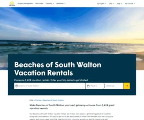 ResortQuestbeachesofsouthwaltonvacations.com(Beaches of South Walton Vacation Rentals) Screenshot