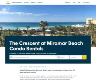 ResortQuestdestinvacations.com(The Crescent at Miramar Beach Condo Rentals) Screenshot