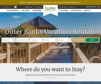 Resortrealty.com(Outer Banks Vacation Rentals) Screenshot