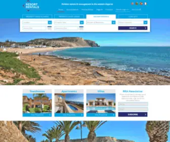 Resortrentalsalgarve.com(Algarve Holiday Rentals) Screenshot