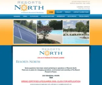 Resortsnorth.com(Resorts North) Screenshot