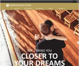Resortsworldtours.com(Resorts World Tours) Screenshot