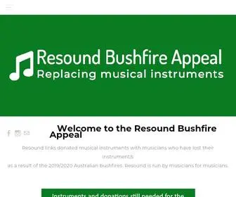 Resound.org.au(Resound Bushfire Appeal) Screenshot