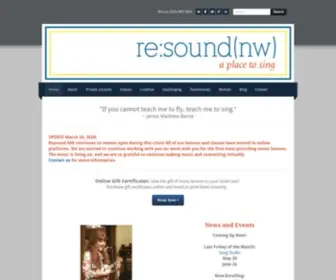 Resoundnw.com(Resound NW) Screenshot