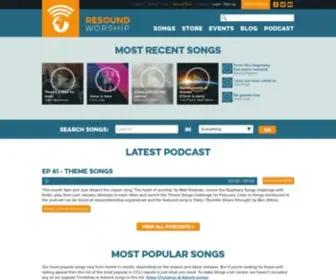 Resoundworship.org(Free New Worship Songs for Worship Leaders and Churches Worldwide) Screenshot