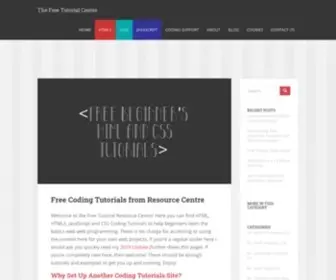 Resource-Centre.net(Free Coding Tutorials Online) Screenshot