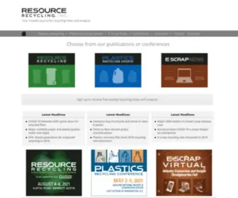 Resource-Recycling.com(Recycling Industry Publications & Conferences) Screenshot
