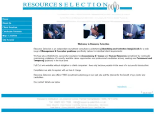 Resource-Selection.co.uk(Resource Selection) Screenshot