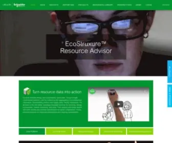 Resourceadvisor.com(EcoStruxure Resource Advisor) Screenshot