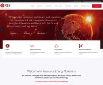 Resourceenergysolutions.com(Well Management Software) Screenshot