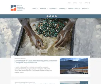 Resourcegovernance.org(Natural Resource Governance Institute) Screenshot