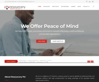 Resourcery.com(Africa's Leading ICT Solutions Company) Screenshot