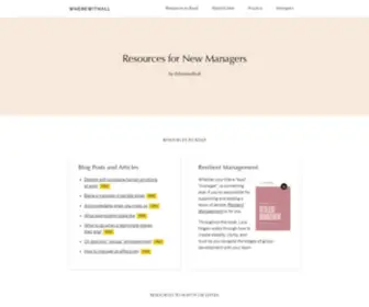 Resources-For-New-Managers.com(Resources for New Managers by Wherewithall) Screenshot