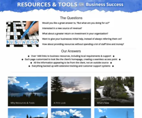 Resources4Business.info(Resources and Tools for Business Success) Screenshot